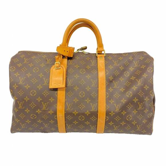 Louis Vuitton Handbags - LOUIS VUITTON Authentic Brown Monogram Keepall 50 Boston Bag